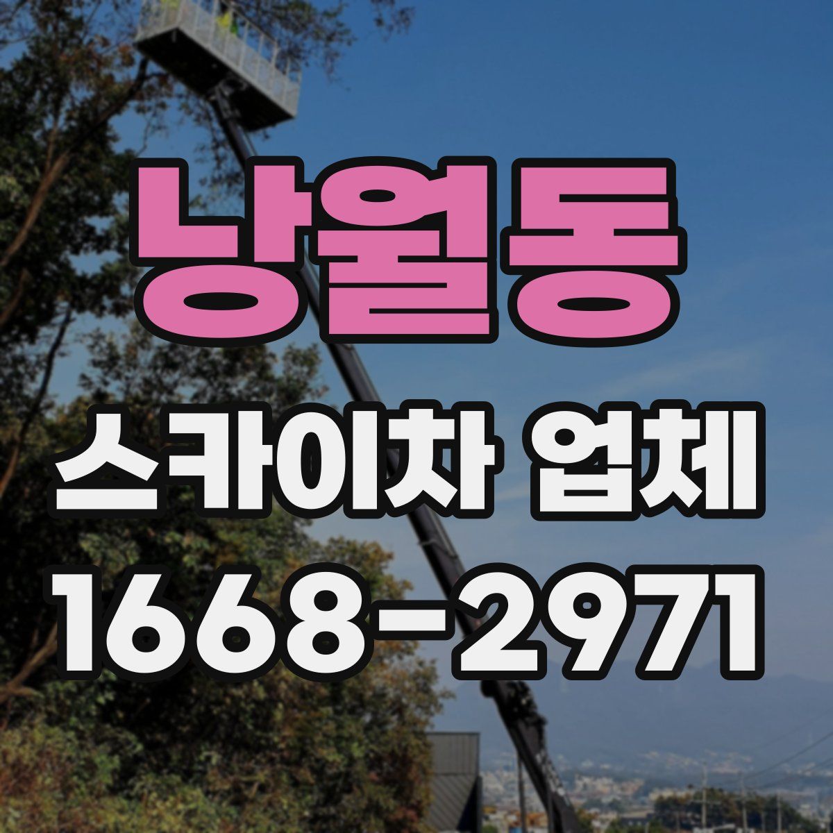 낭월동 스카이차 업체