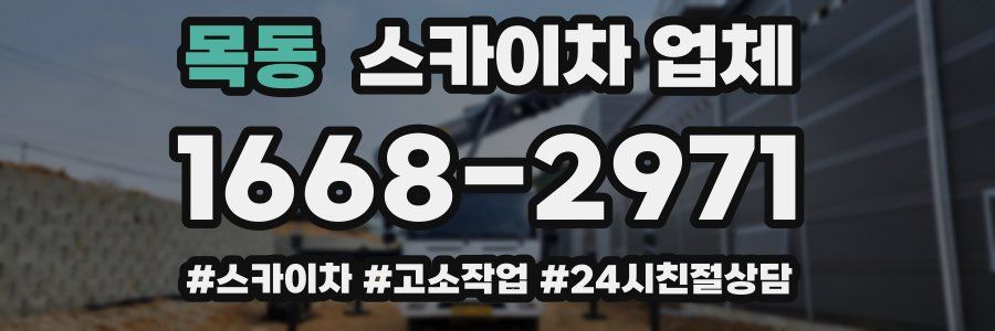 목동 스카이차 업체