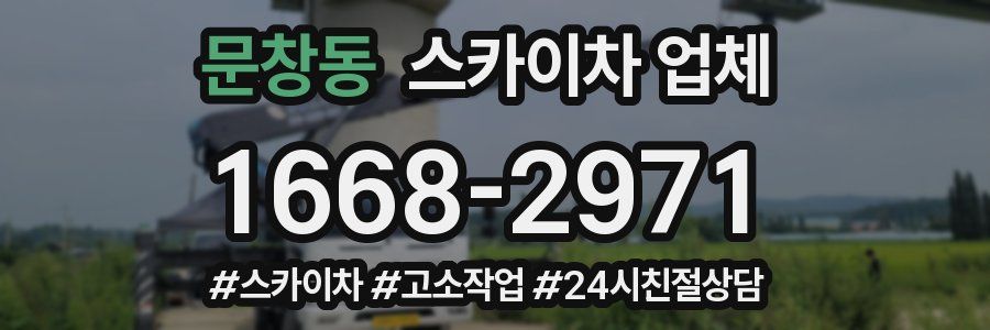 문창동 스카이차 업체