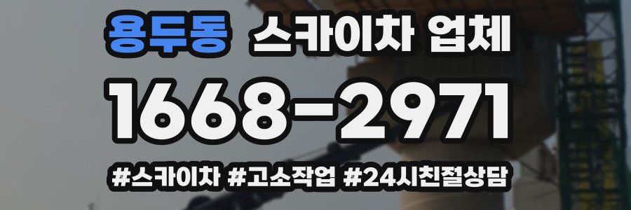 용두동 스카이차 업체