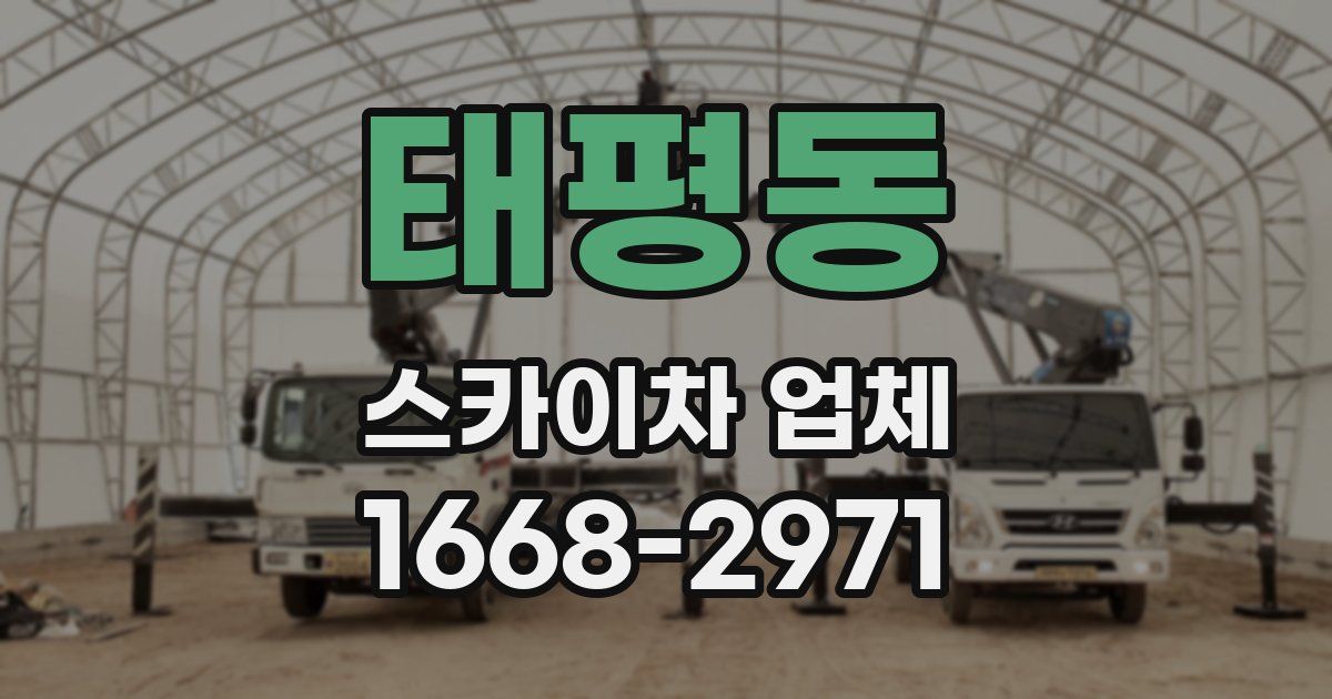 태평동 스카이차 업체