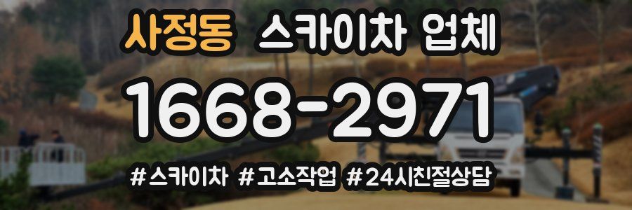 사정동 스카이차 업체