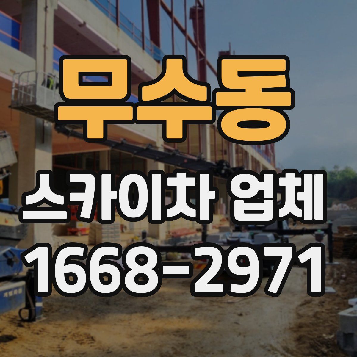 무수동 스카이차 업체