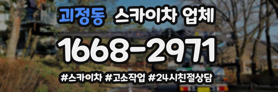 괴정동 스카이차 업체