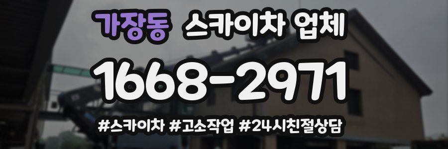 가장동 스카이차 업체