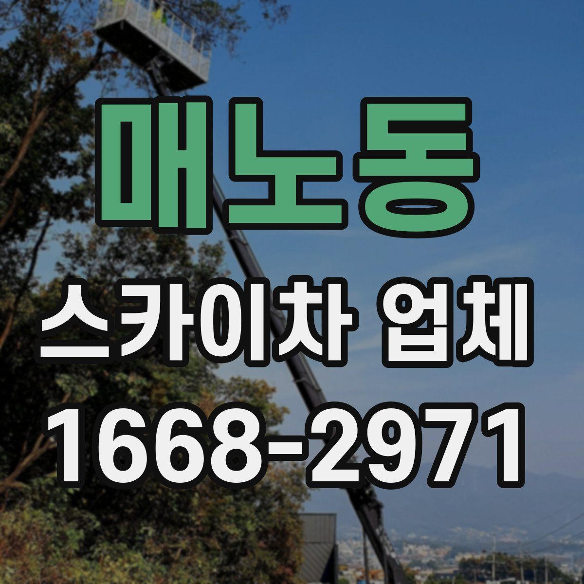 매노동 스카이차 업체