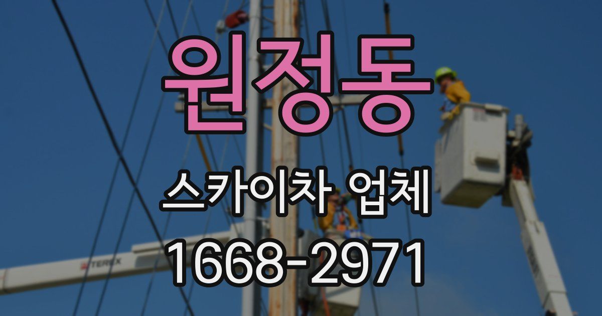 원정동 스카이차 업체