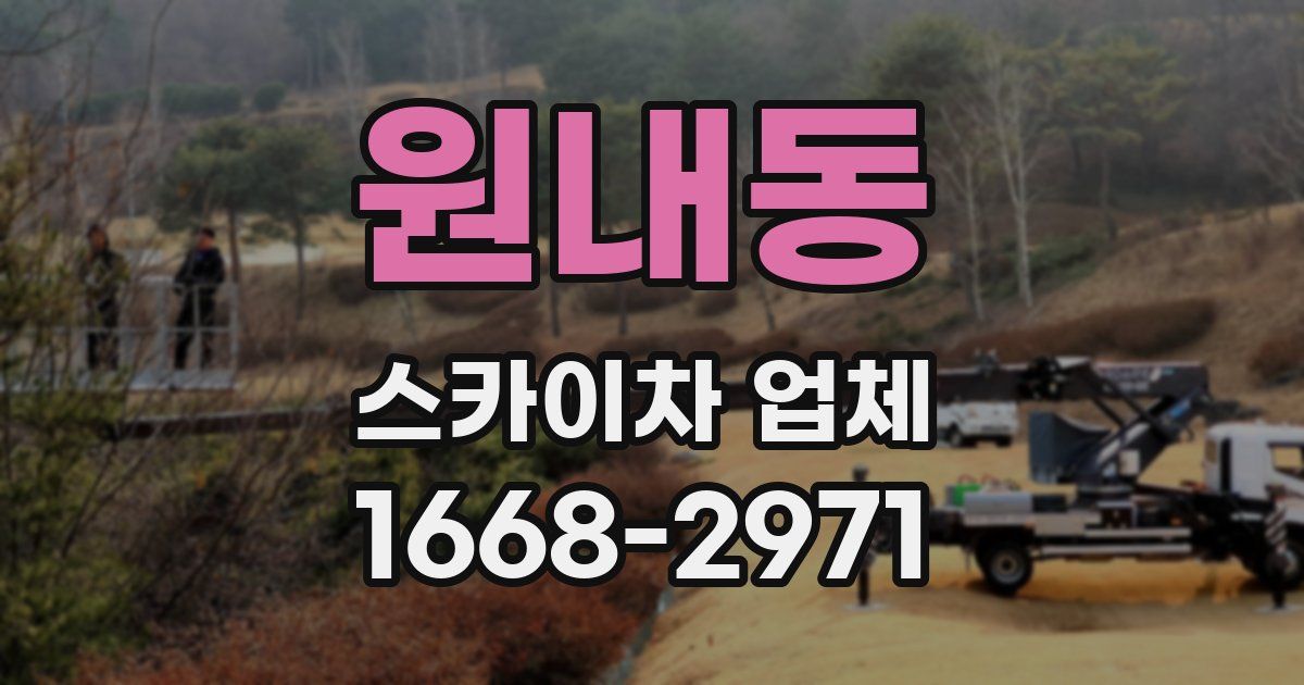 원내동 스카이차 업체