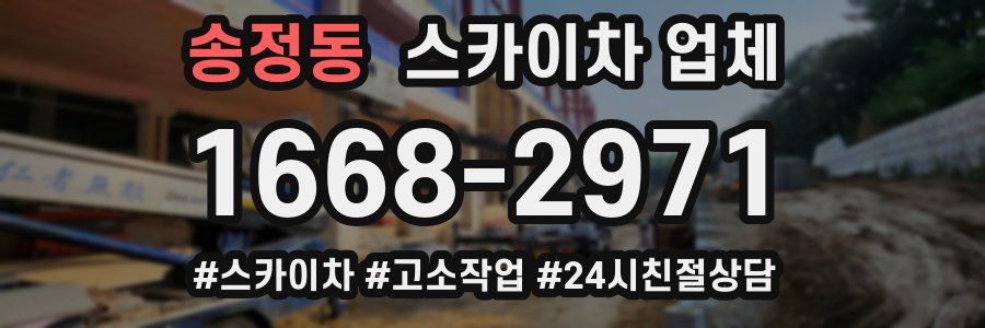 송정동 스카이차 업체
