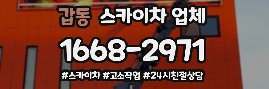 갑동 스카이차 업체
