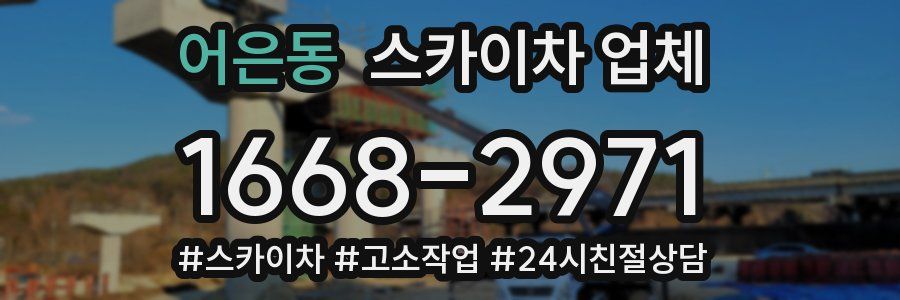 어은동 스카이차 업체
