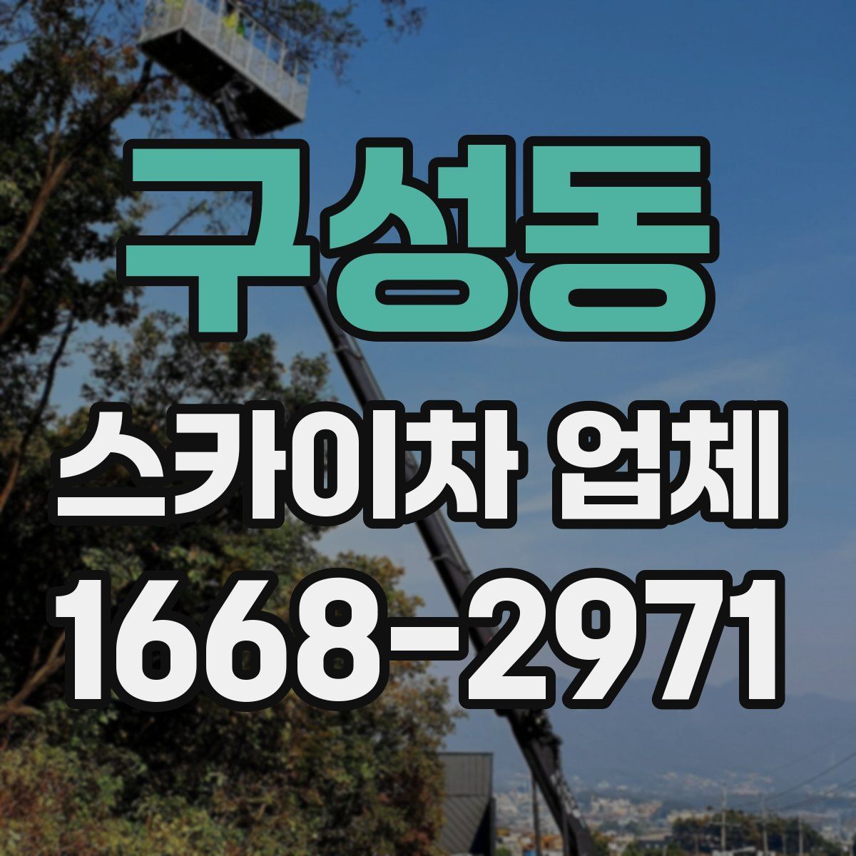 구성동 스카이차 업체