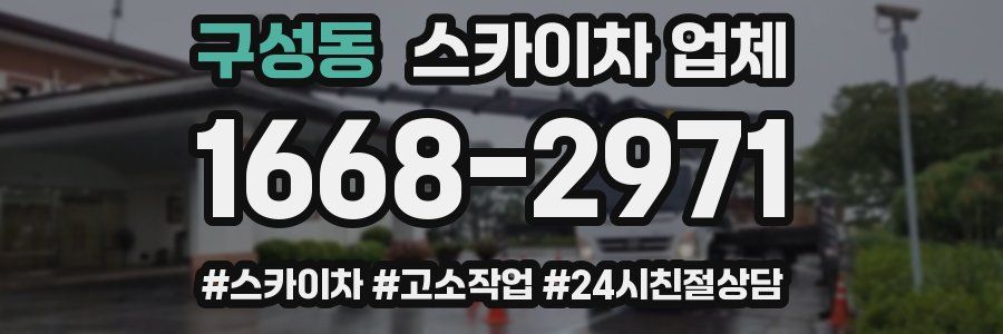구성동 스카이차 업체