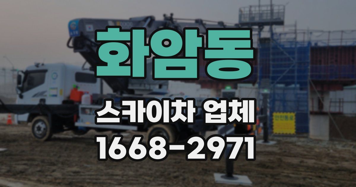 화암동 스카이차 업체