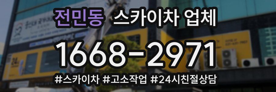 전민동 스카이차 업체