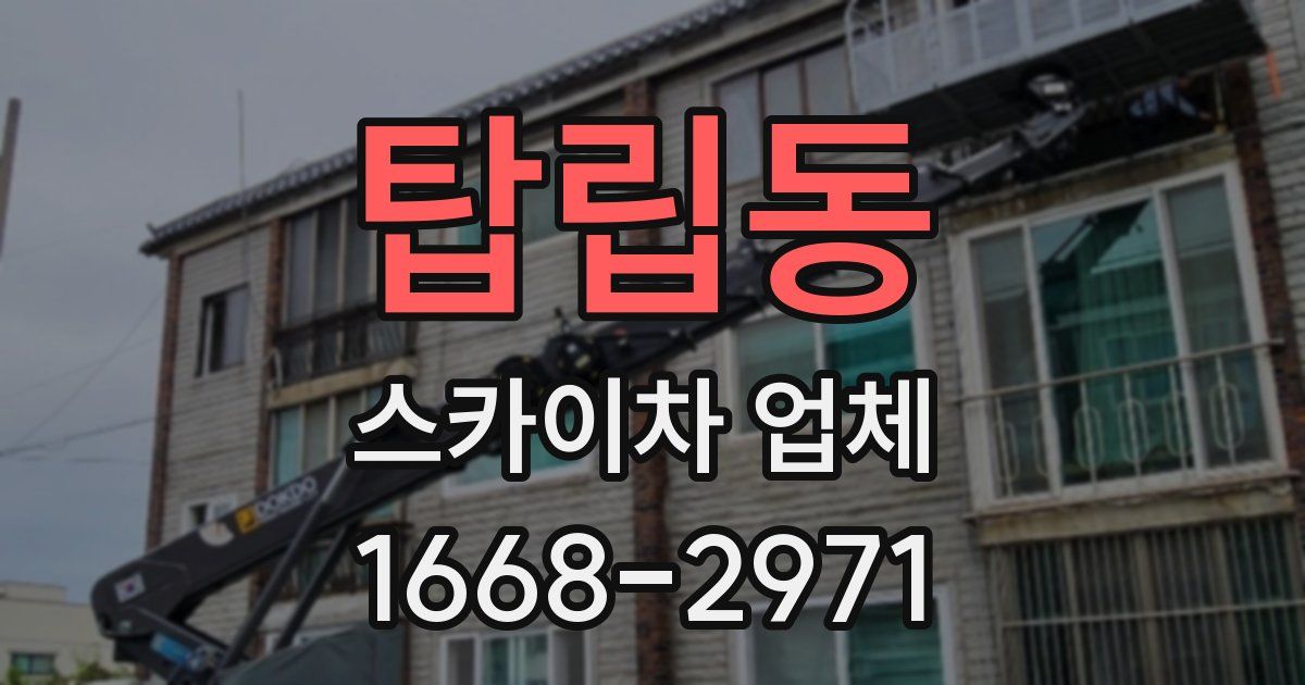 탑립동 스카이차 업체