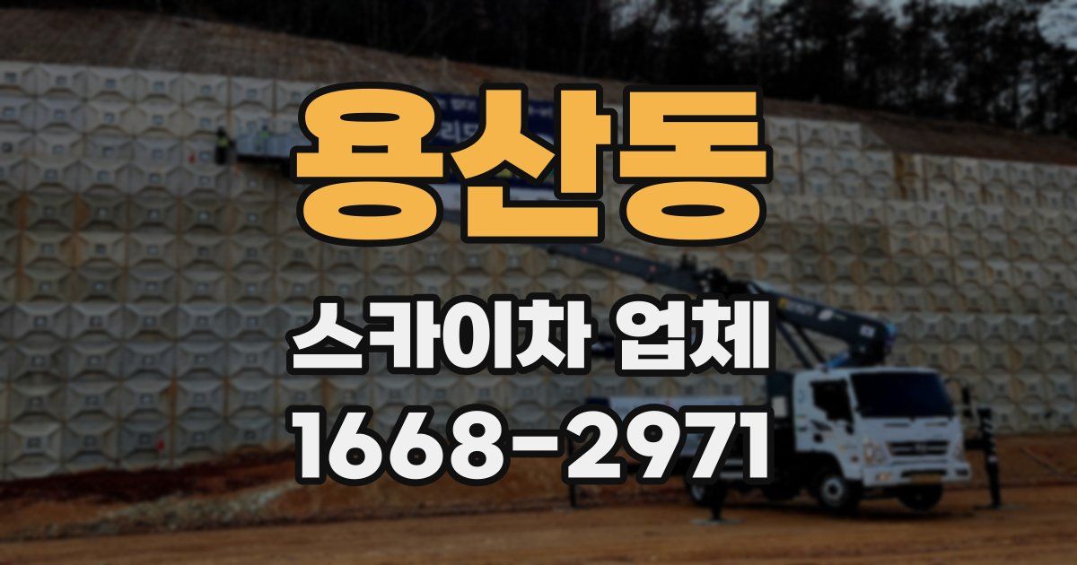 용산동 스카이차 업체