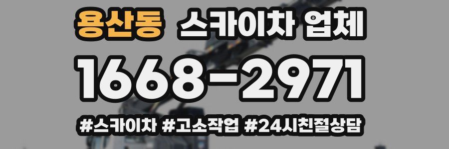 용산동 스카이차 업체