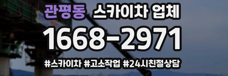 관평동 스카이차 업체