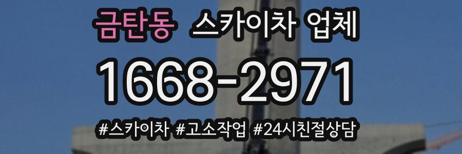 금탄동 스카이차 업체