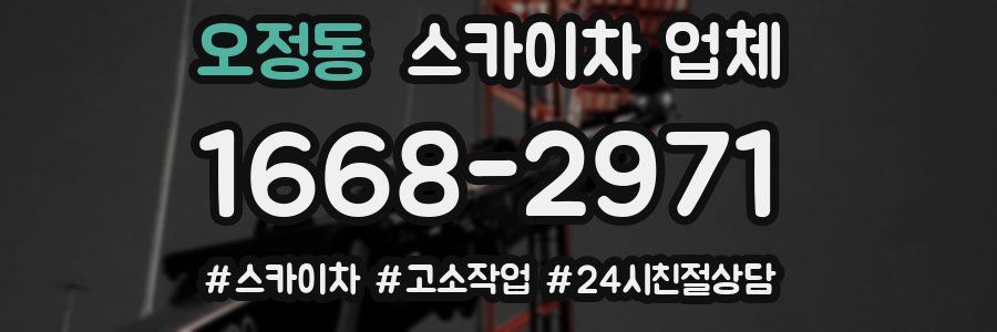 오정동 스카이차 업체