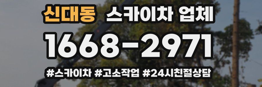 신대동 스카이차 업체