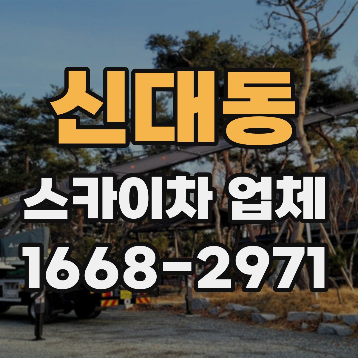 신대동 스카이차 업체
