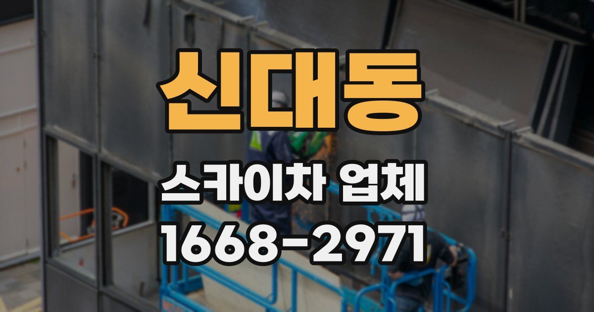 신대동 스카이차 업체