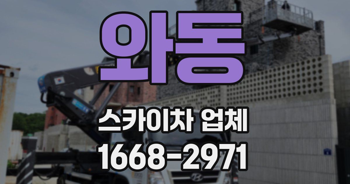 와동 스카이차 업체