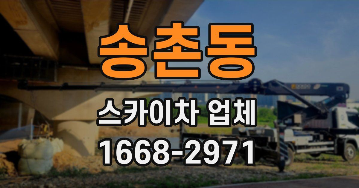 송촌동 스카이차 업체