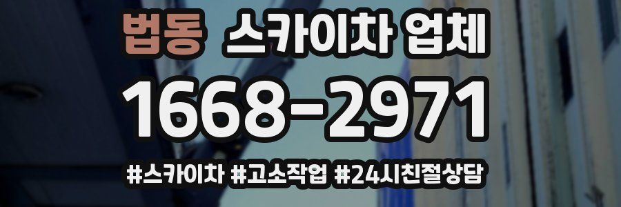 법동 스카이차 업체