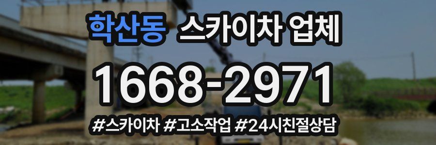 학산동 스카이차 업체