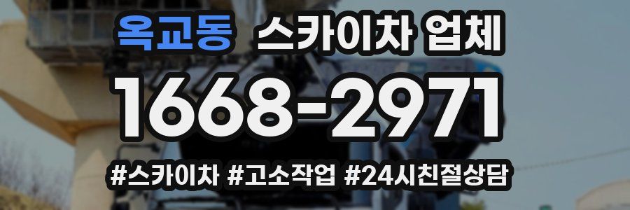 옥교동 스카이차 업체
