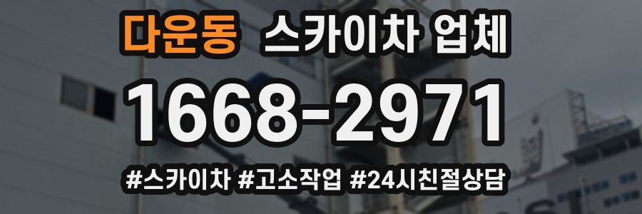 다운동 스카이차 업체