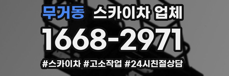 무거동 스카이차 업체