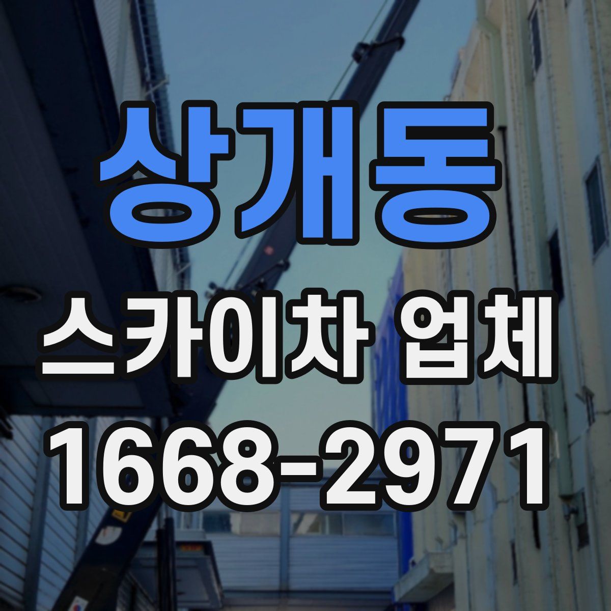 상개동 스카이차 업체