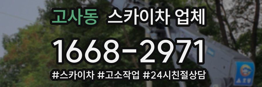 고사동 스카이차 업체