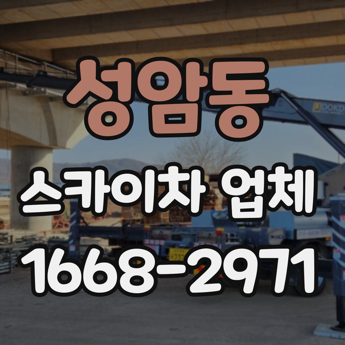 성암동 스카이차 업체