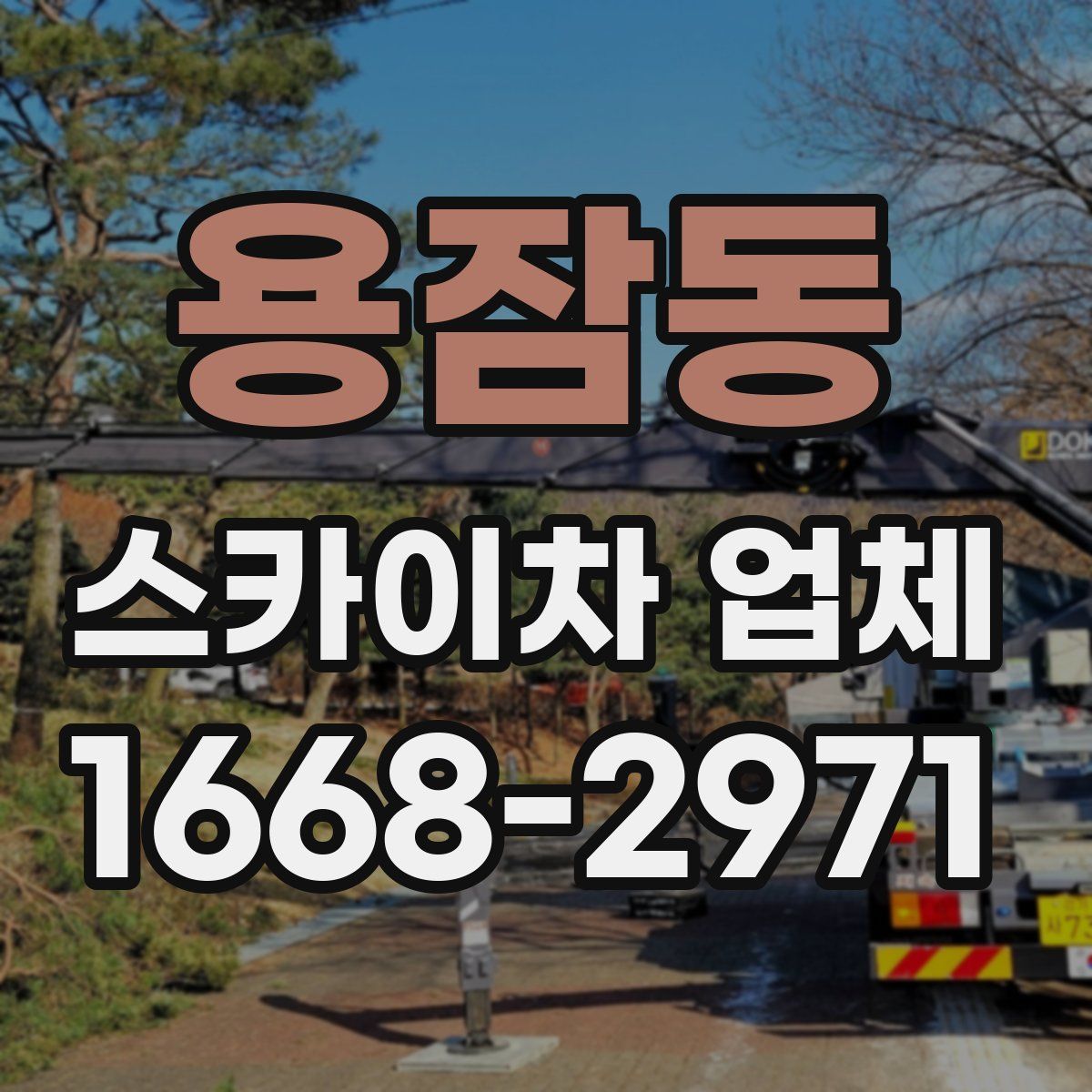 용잠동 스카이차 업체