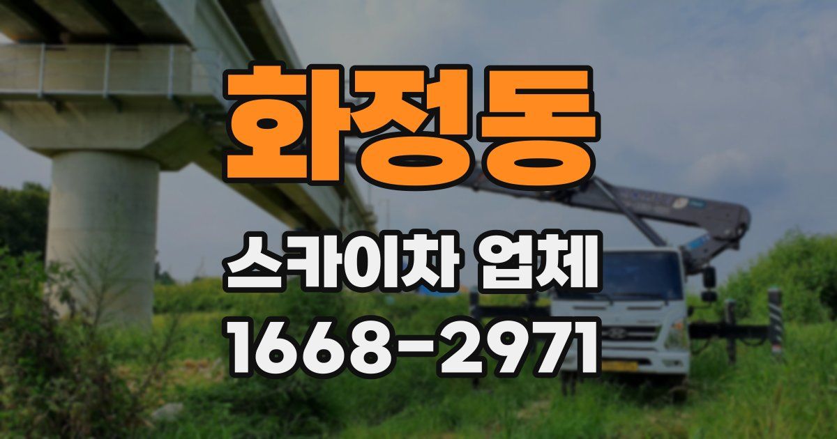 화정동 스카이차 업체