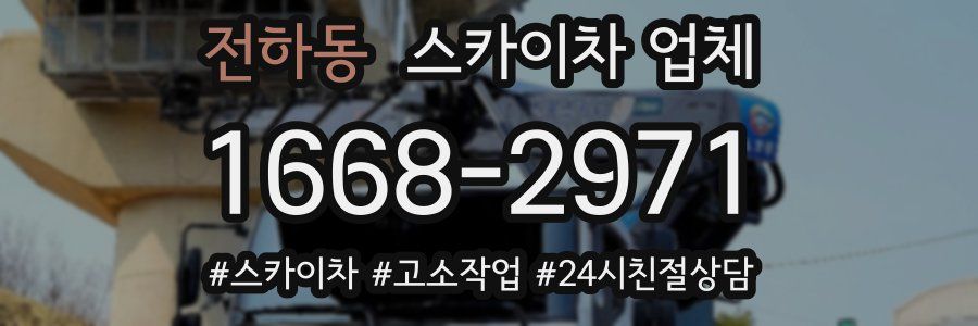 전하동 스카이차 업체