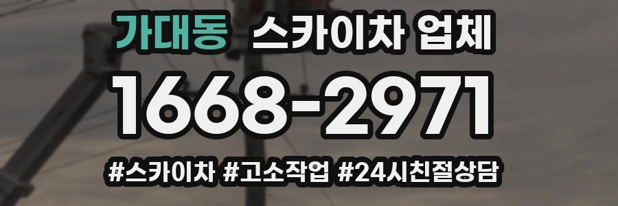 가대동 스카이차 업체