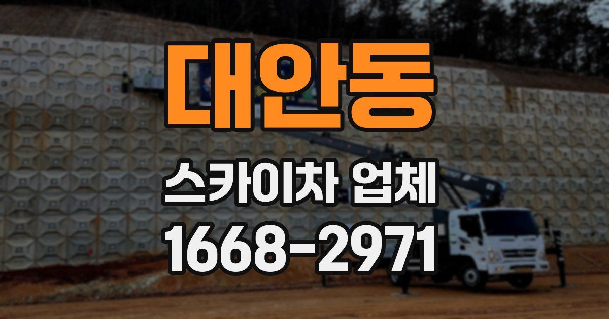 대안동 스카이차 업체