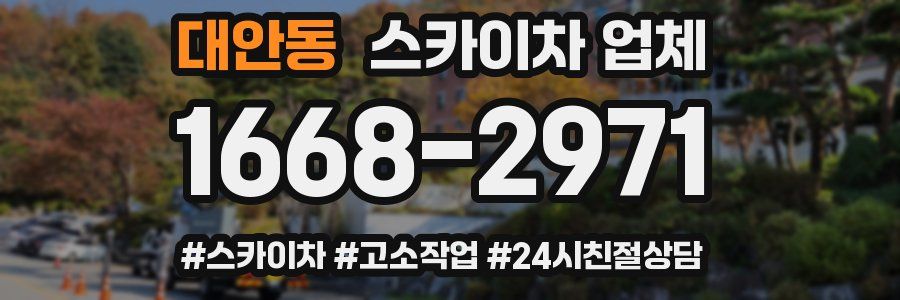 대안동 스카이차 업체