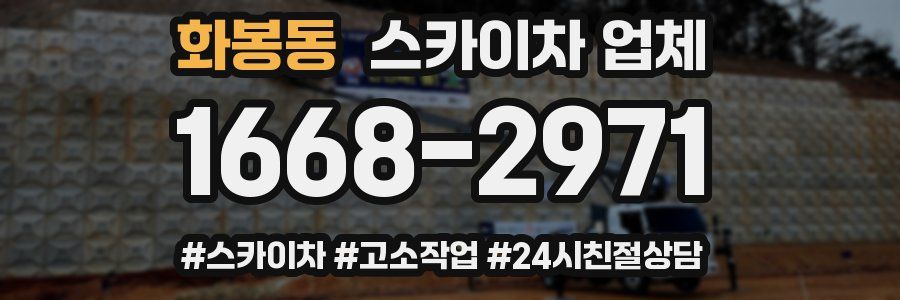 화봉동 스카이차 업체