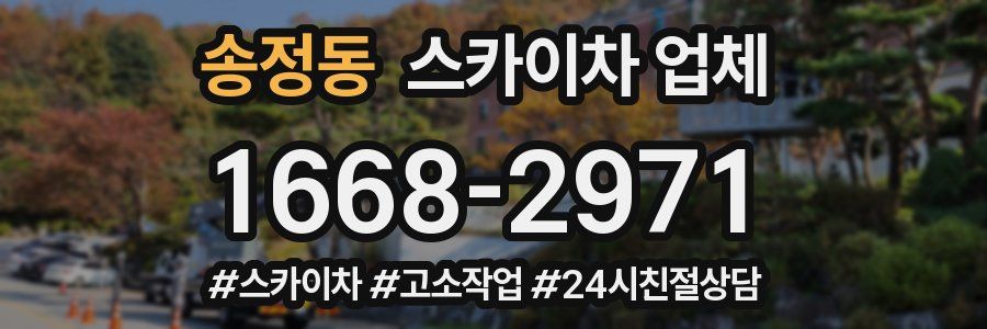 송정동 스카이차 업체