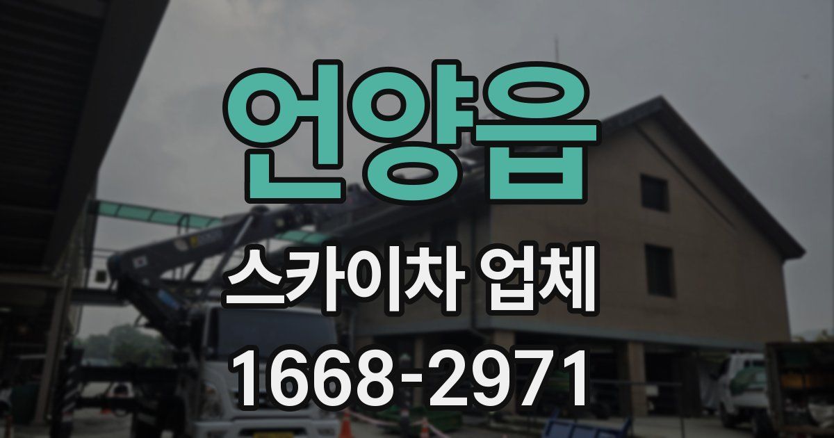 언양읍 스카이차 업체