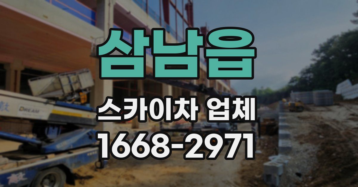 삼남읍 스카이차 업체
