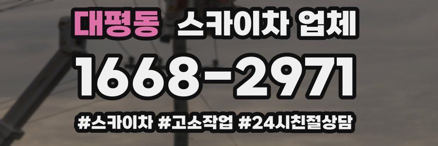 대평동 스카이차 업체