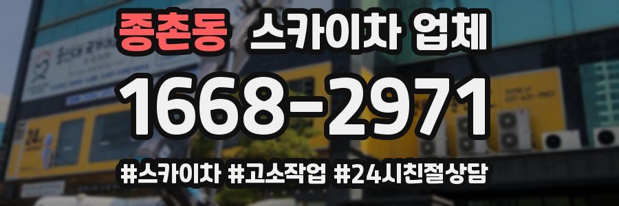 종촌동 스카이차 업체